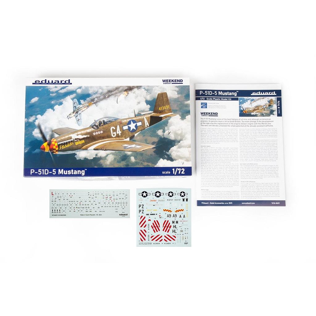 7476 1/72 ノースアメリカン P-51D-5 マスタング ウィークエンド