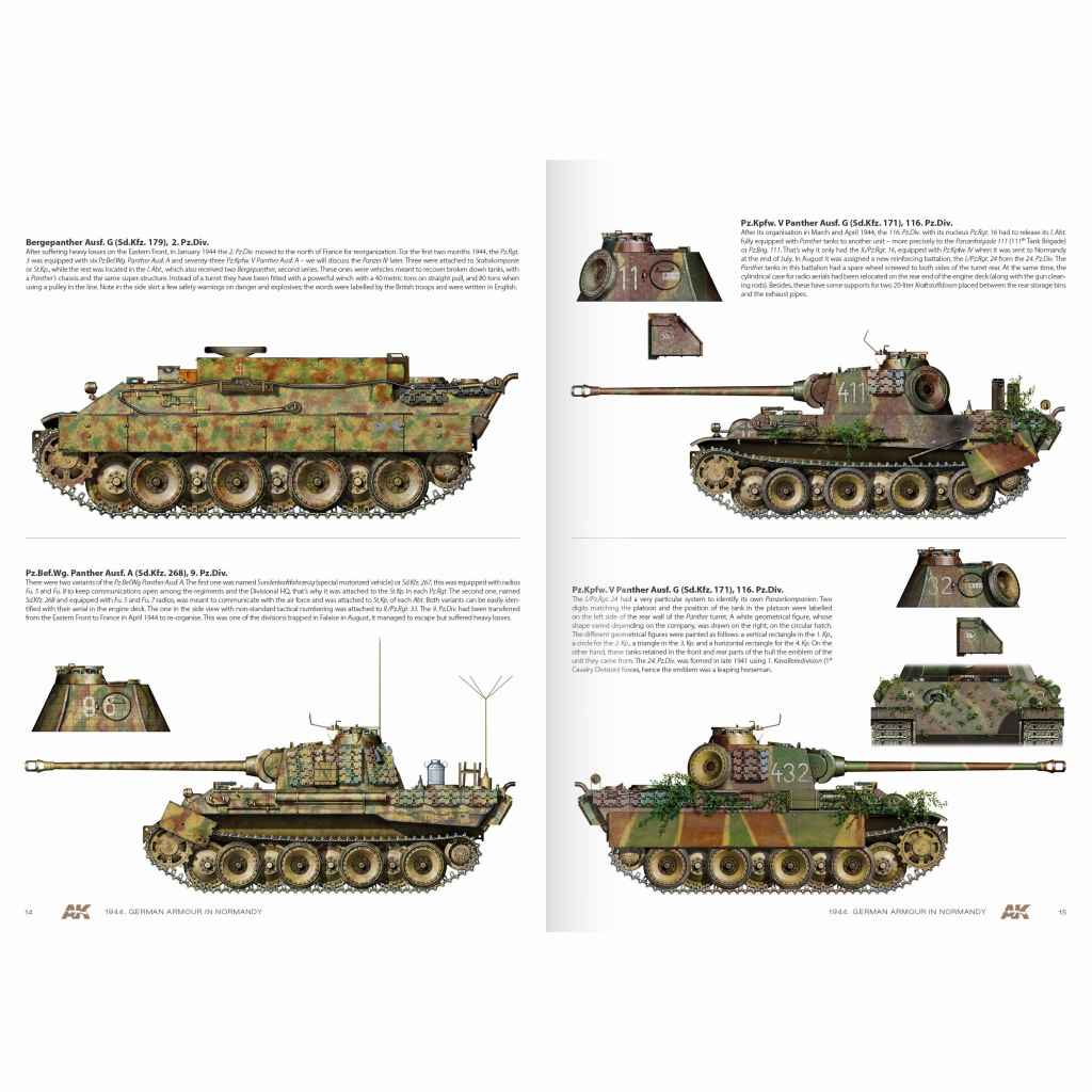 再入荷】AK916 1944ドイツ戦車迷彩塗装ガイド・ノルマンディ戦線 | AK 