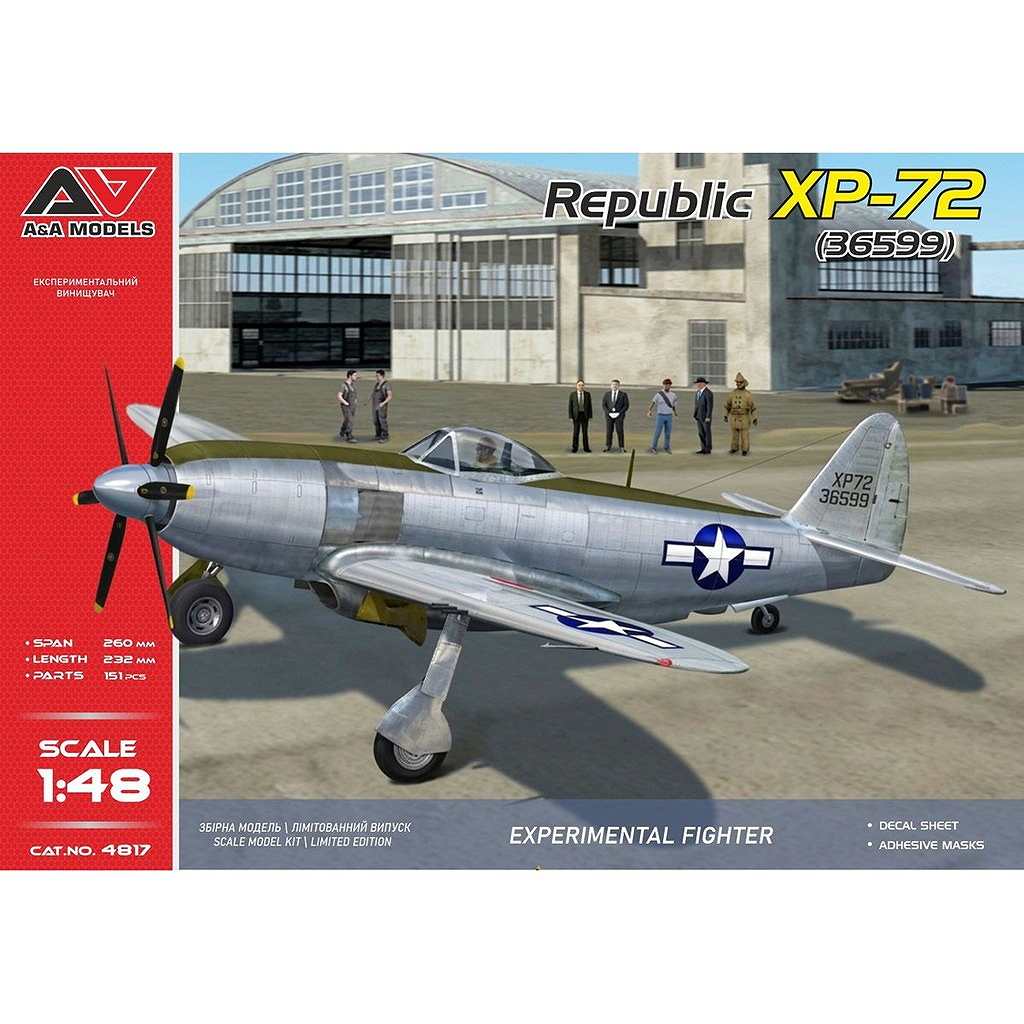 �ڿ����ʡ�4817 1/48 ��ѥ֥�å� XP-72 #36599 �����Ʈ�� (2��ȿž�ץ��ڥ�����)