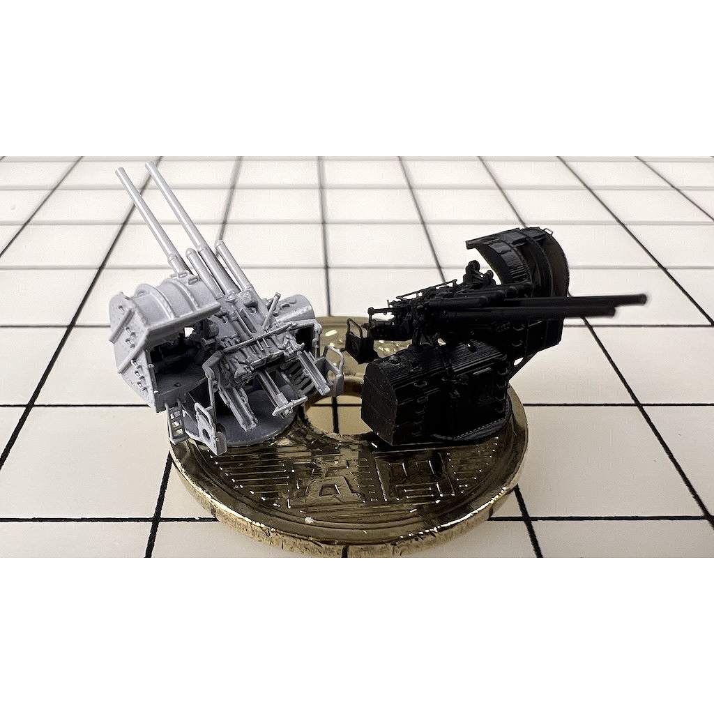 JBC35012 1/350 日本海軍 八九式 12.7cm高角砲 上部カバー無 10個入