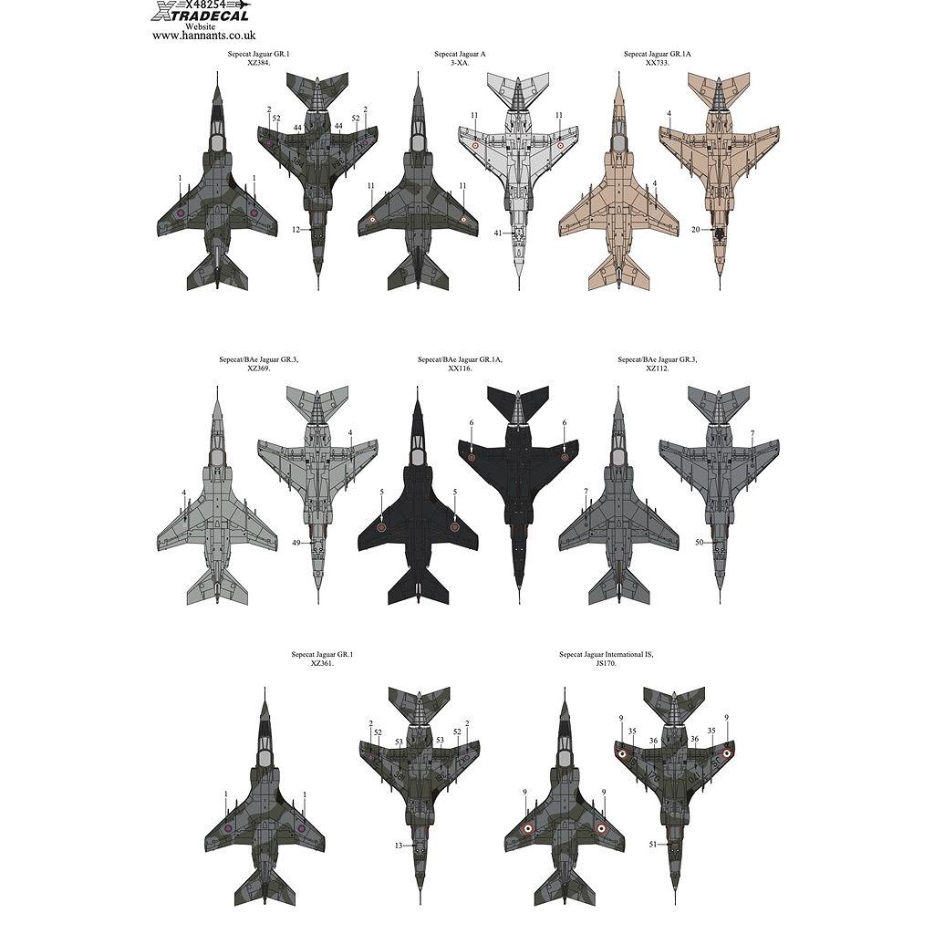 X48254 セペキャット ジャギュア GR.1/GR.1A Pt.1 | エクストラ