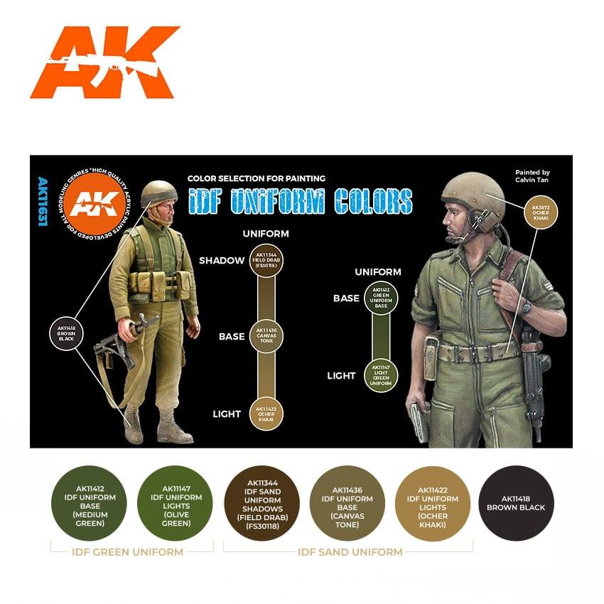 AK11631 イスラエル国防軍ユニフォームカラーズ (17mlx6本) 【AK