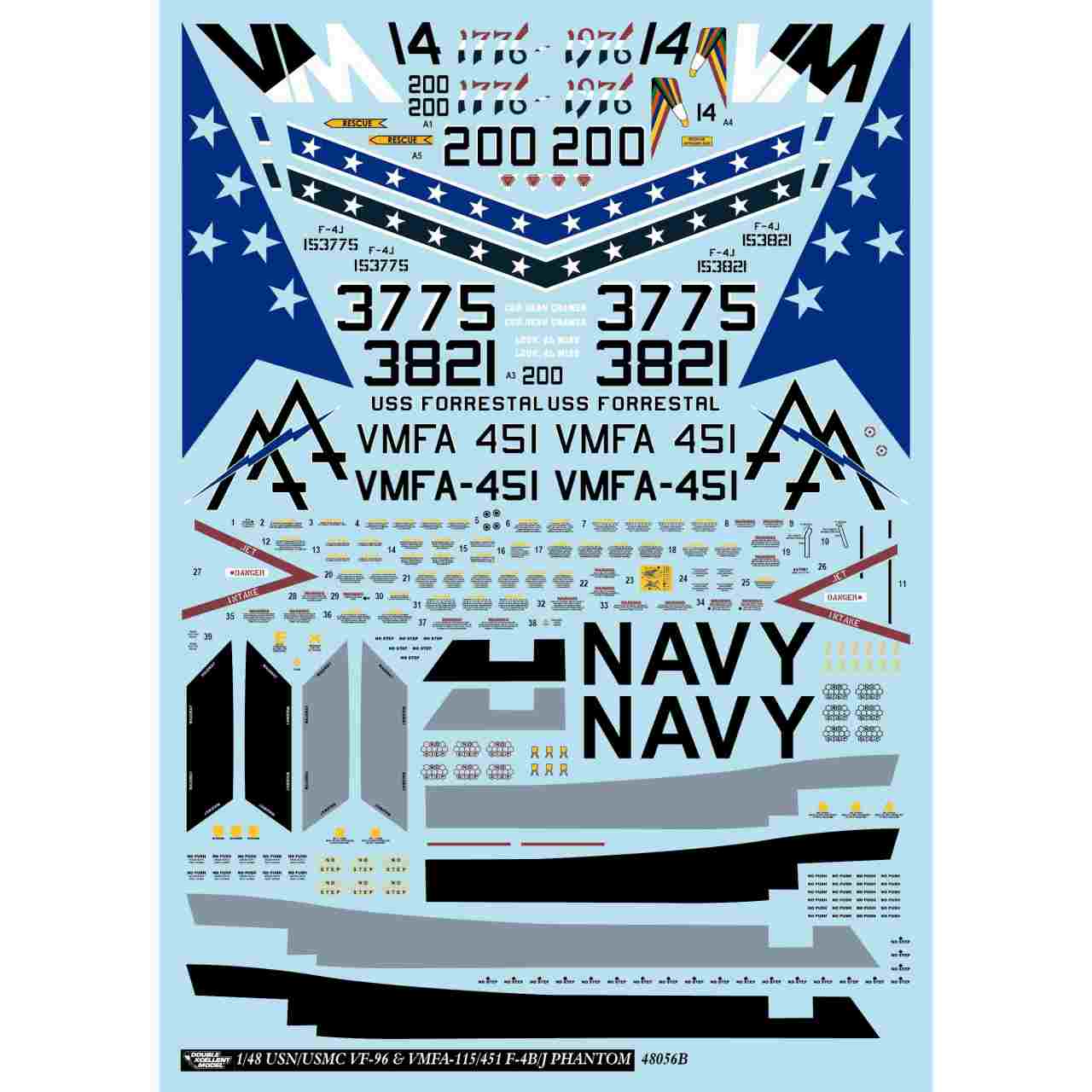 31-4261 1/48 ����ꥫ����/��ʼ�� F-4B/J �ե���ȥ�II VF-96/VMFA-115/VMFA-451