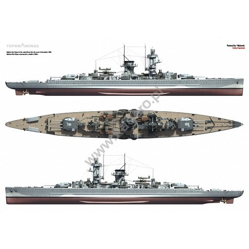 再入荷】TOPDRAWINGS 7022 ドイツ海軍 ポケット戦艦 アドミラル