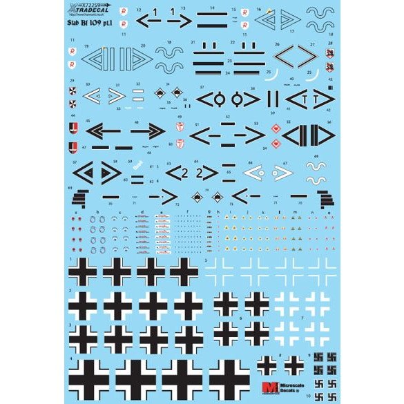 X72259 メッサーシュミット Bf109 Stab Pt.1 | エクストラデカール