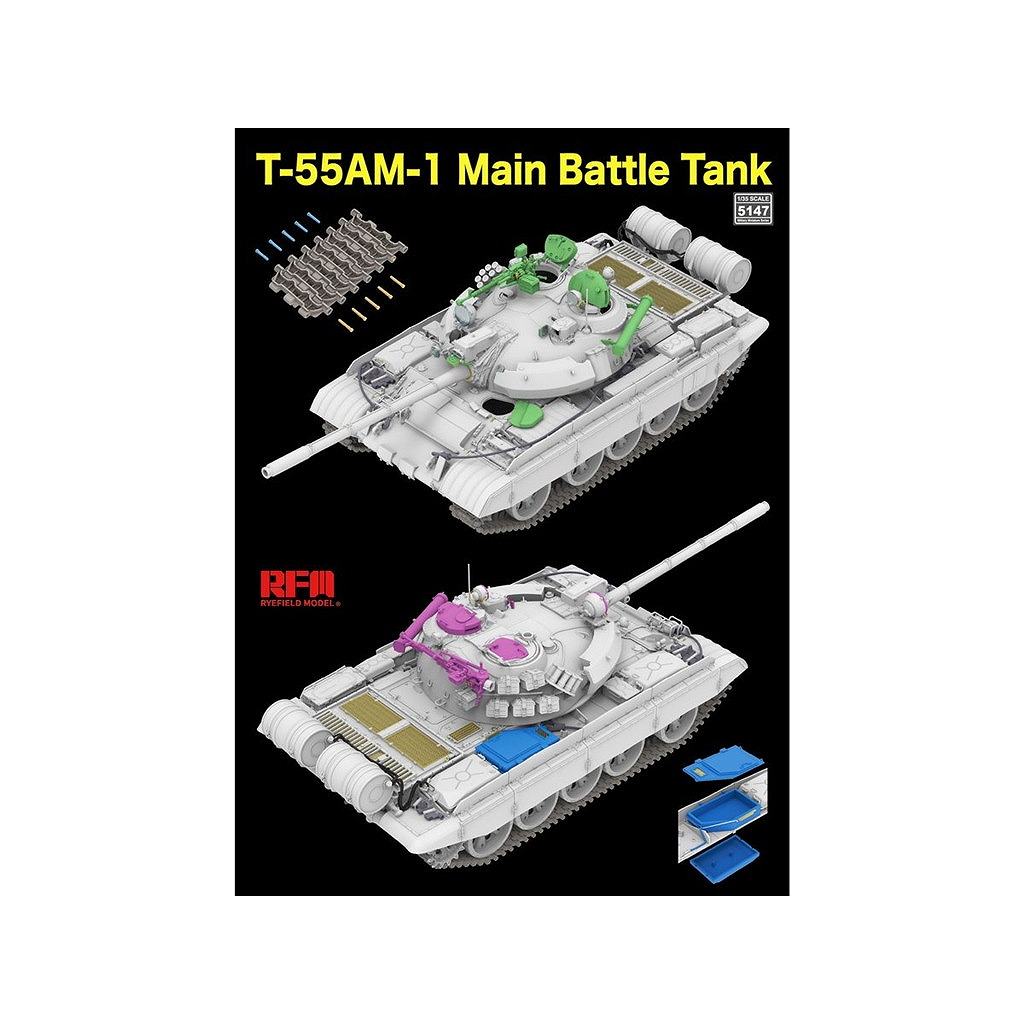 5147 1/35 T-55AM-1 ������� w/��ư������