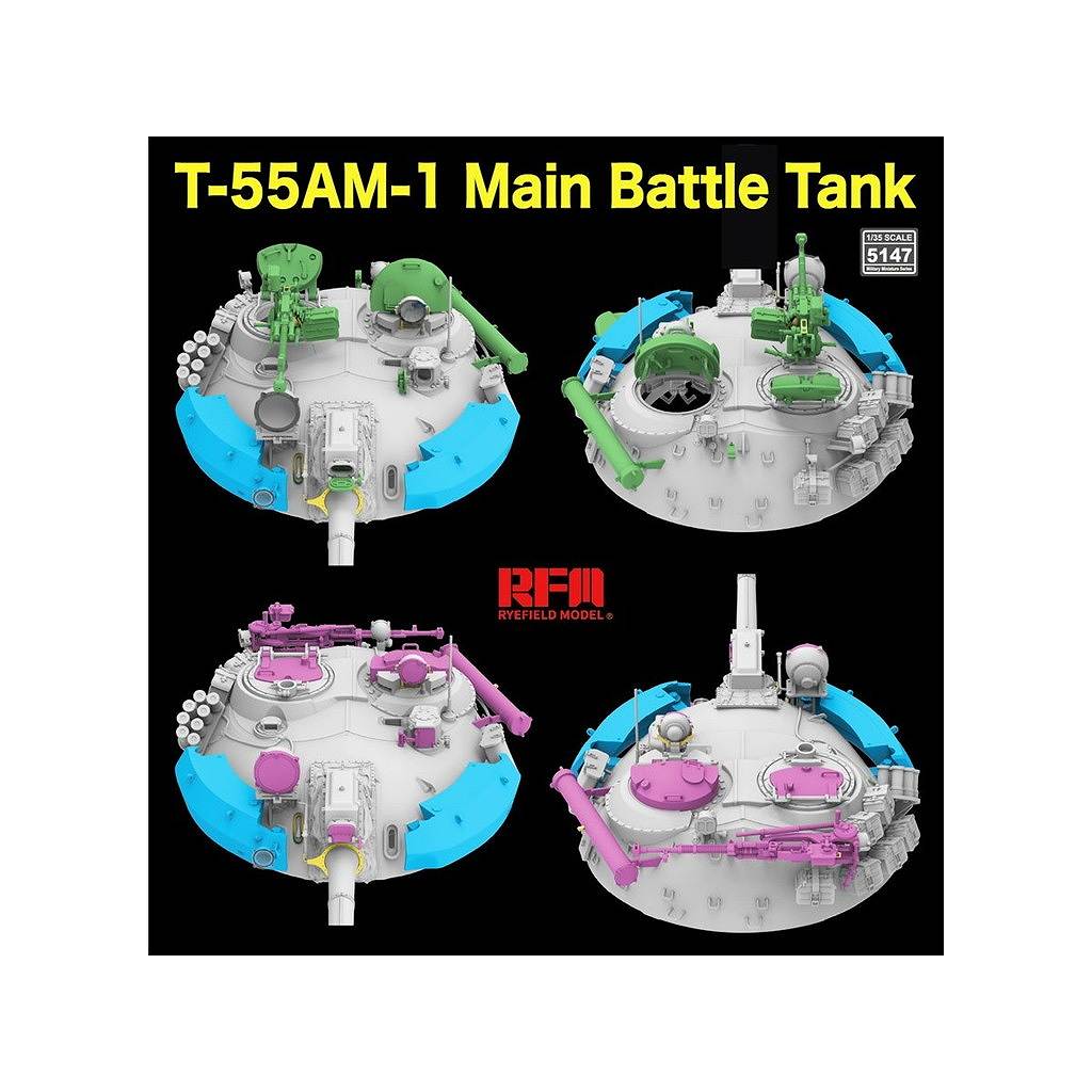 5147 1/35 T-55AM-1 ������� w/��ư������