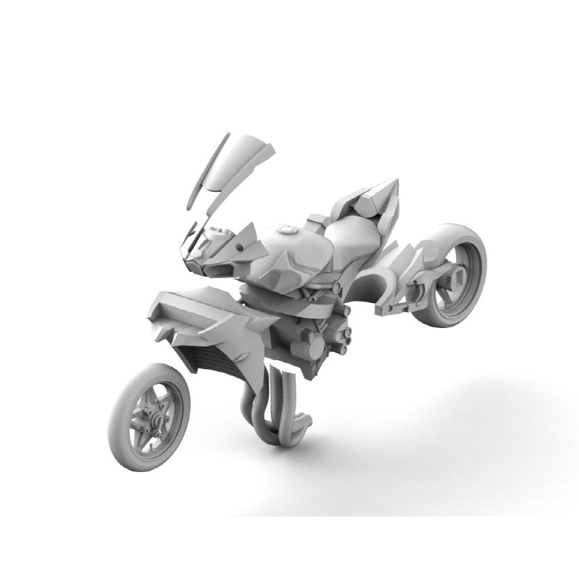 MF-08A 現用 米 愛車に跨るアメリカ軍パイロット 大型スーパーバイク付