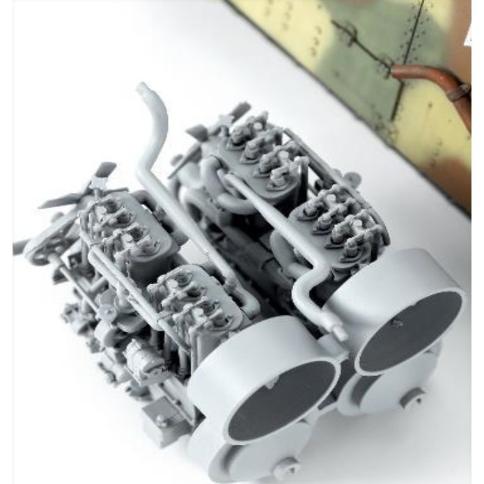 TS-017s 1/35 ドイツ A7V戦車(クルップ型)& エンジン(レジン製) 限定版