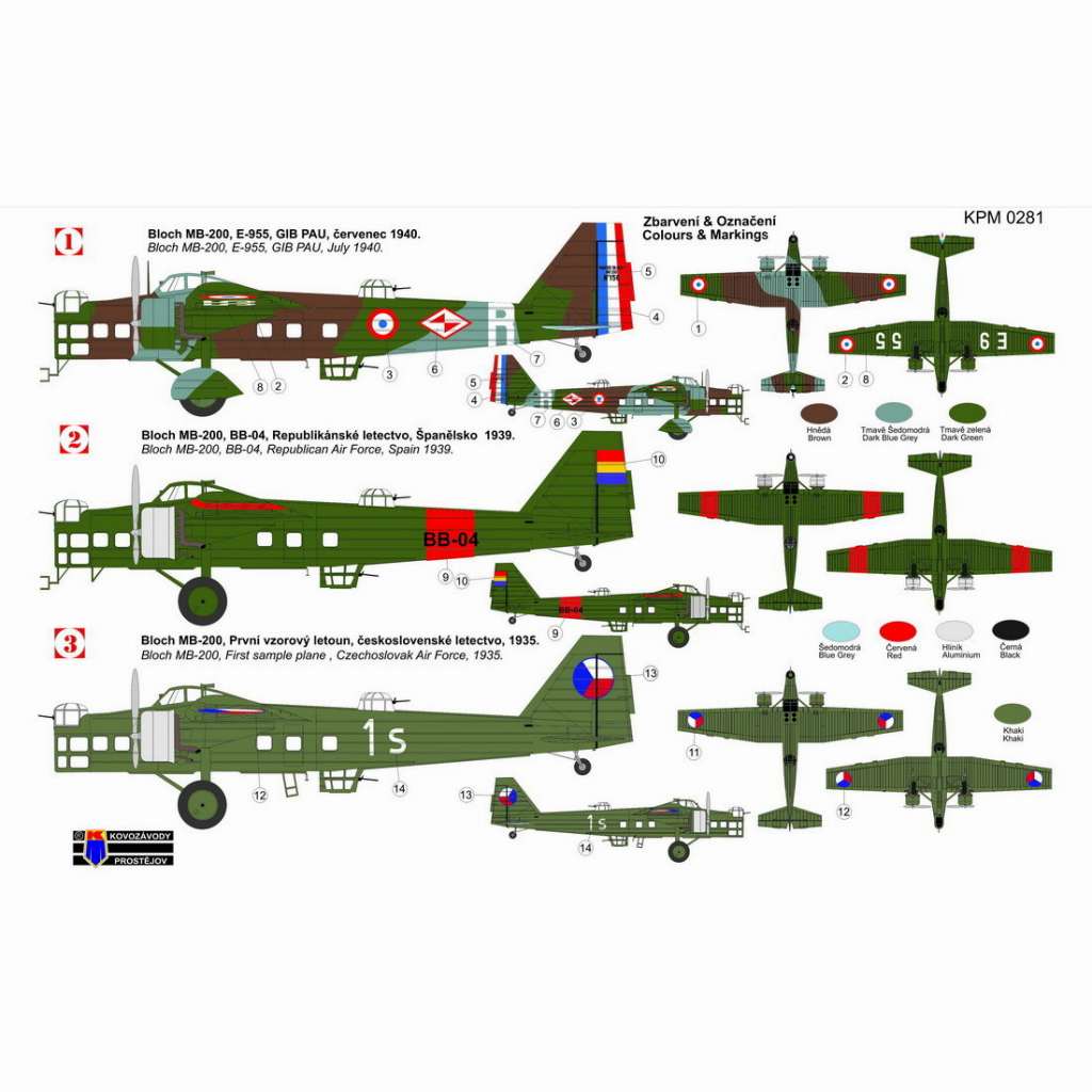KPM0281 1/72 ブロック MB-200 爆撃機 | KP モデルズ KP MODELS