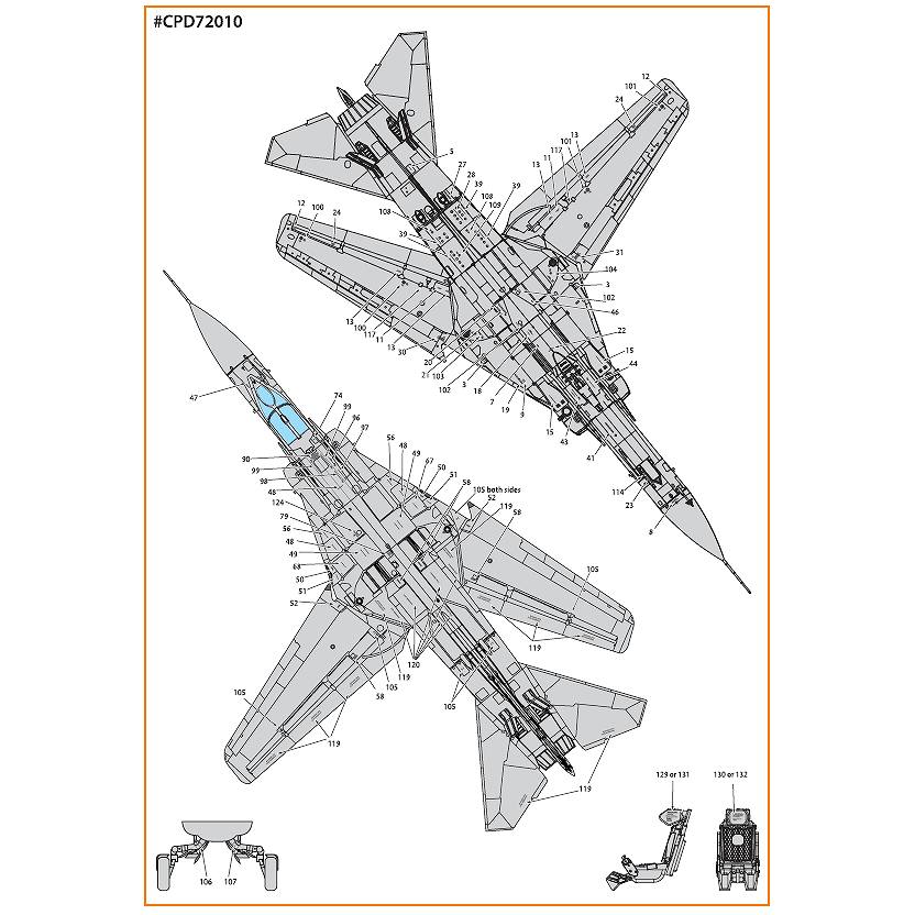 CPD72010 1/72 �ߥ� MiG-23ML/MLA �ե��å��� �ǡ��������ƥ󥷥�ǥ����� (�������졢���졼������) (����)