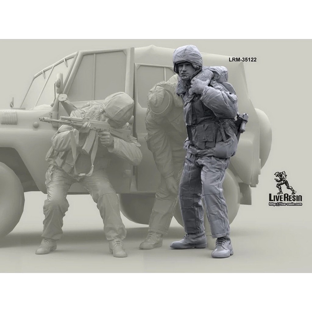 LRM-35122 Russian internal troops, under fire, evacuation of wounded - 1