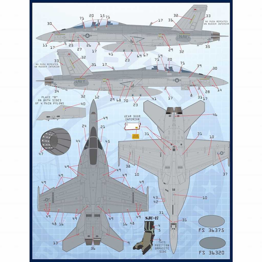 48-081 F/A-18E/F スーパーホーネット AIR WING ALL-STARS Part