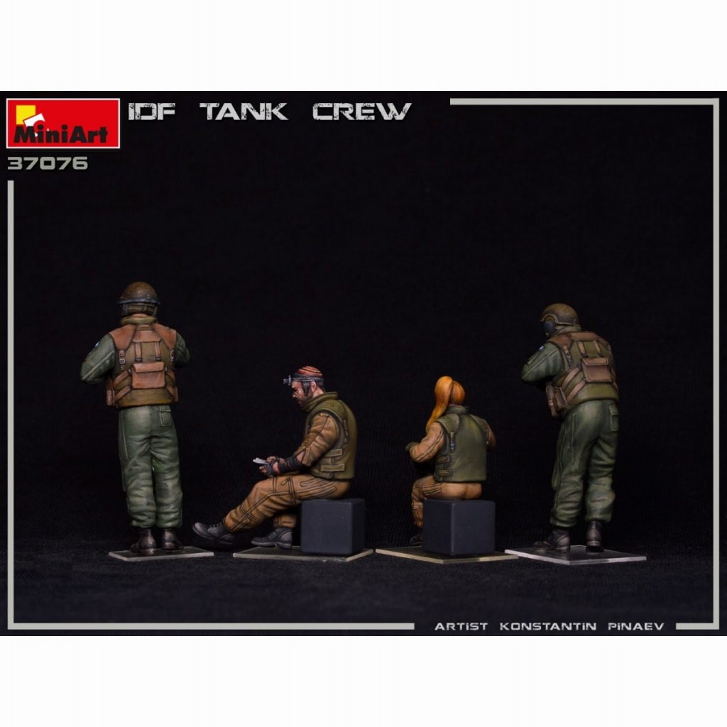 IDF イスラエル空軍　バージ 37076 IDF（イスラエル国防軍）戦車兵4体入 | ミニアート
