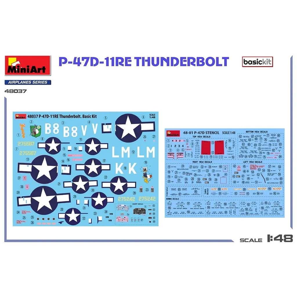 48037 1/48 リパブリック P-47D-11RE サンダーボルト ベーシックキット