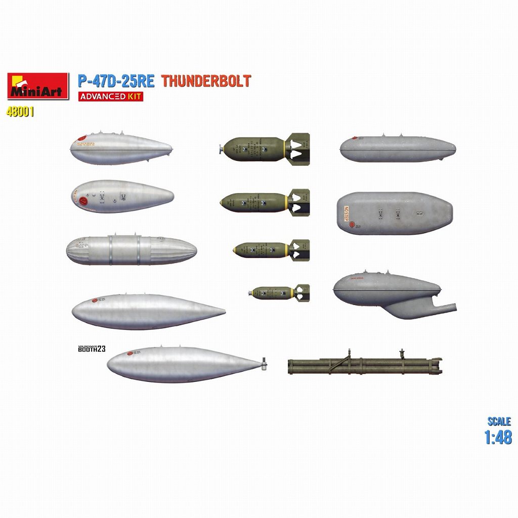 48001 1/48 P-47D-25RE サンダーボルト アドバンスドキット
