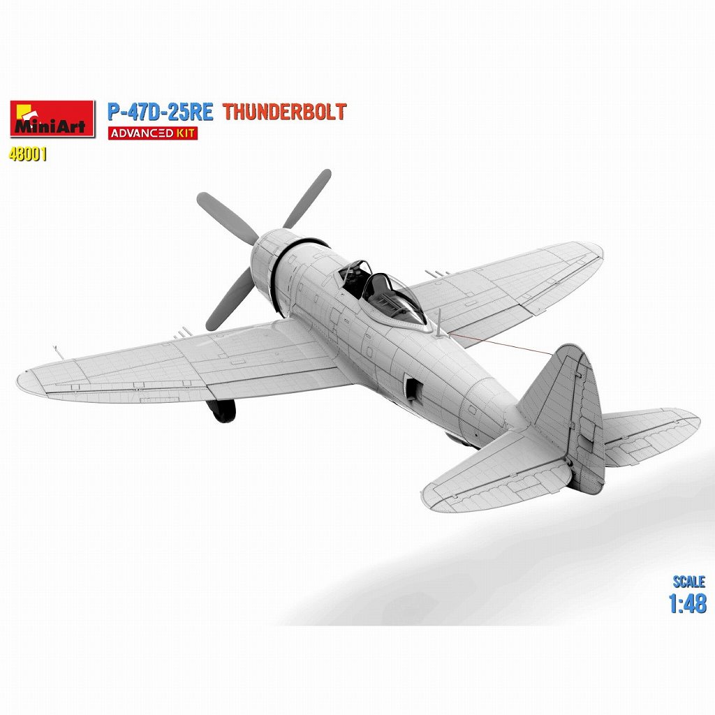 48001 1/48 P-47D-25RE サンダーボルト アドバンスドキット | ミニ