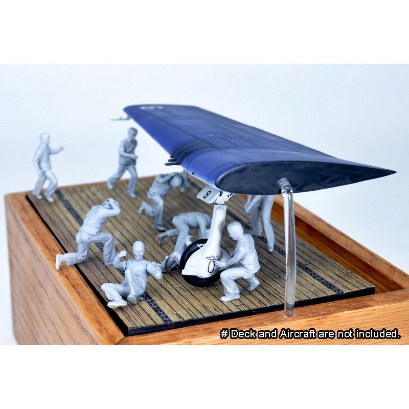 MF-02A 1/48 WWIIアメリカ海軍航空母艦デッキクルー&パイロットセット