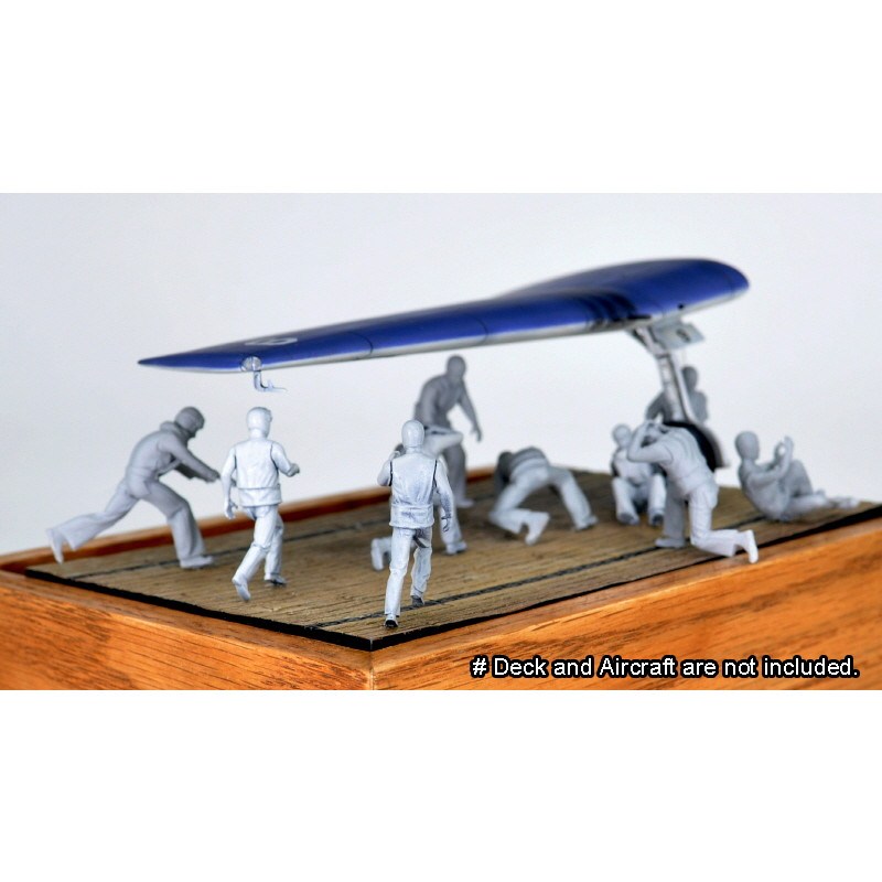 MF-02A 1/48 WWIIアメリカ海軍航空母艦デッキクルー&パイロットセット