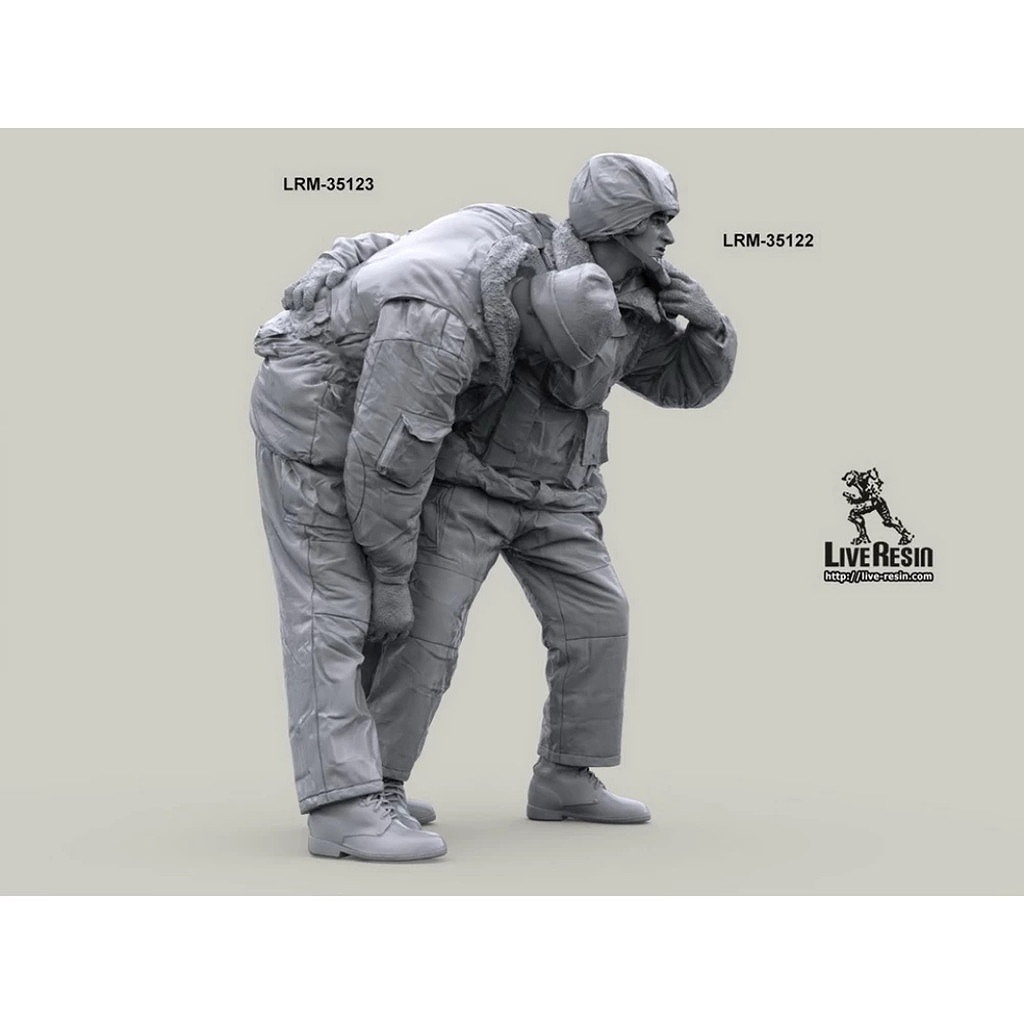 LRM-35123 Russian internal troops, under fire, evacuation of wounded - 2
