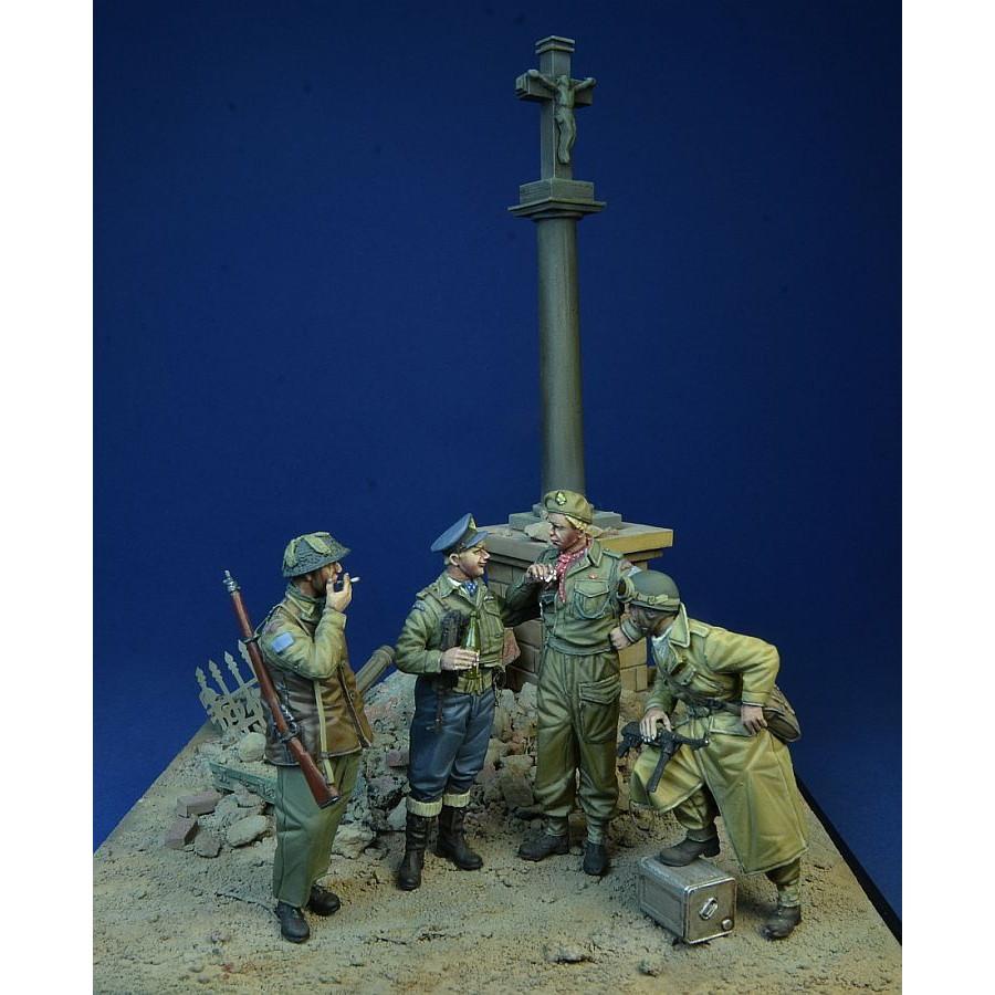 DD35205 1/35 WWII カナダ軍 一服するカナダ軍兵士 カーン1944(4体