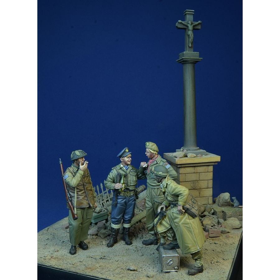 DD35205 1/35 WWII カナダ軍 一服するカナダ軍兵士 カーン1944(4体