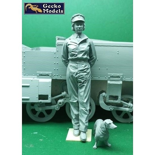 16GM0020 1/16 若き日の女王陛下と犬 エリザベス・ウィンザー2級准大尉