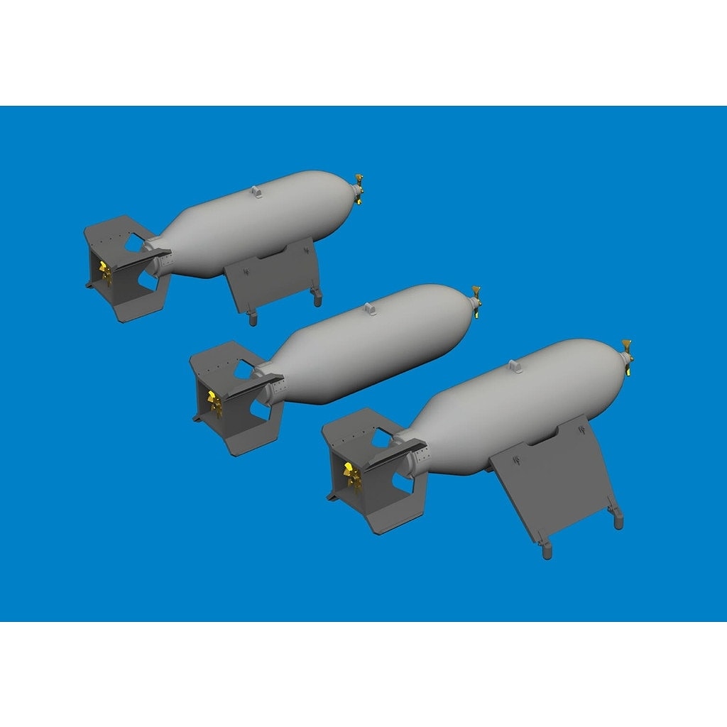 ブラッシン6481079 1/48 WWII 米軍 M64 500ポンド爆弾 (P-40用、3個入
