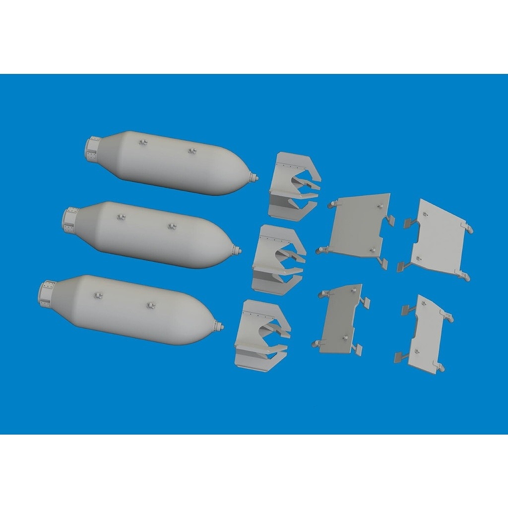 ブラッシン6481079 1/48 WWII 米軍 M64 500ポンド爆弾 (P-40用、3個入