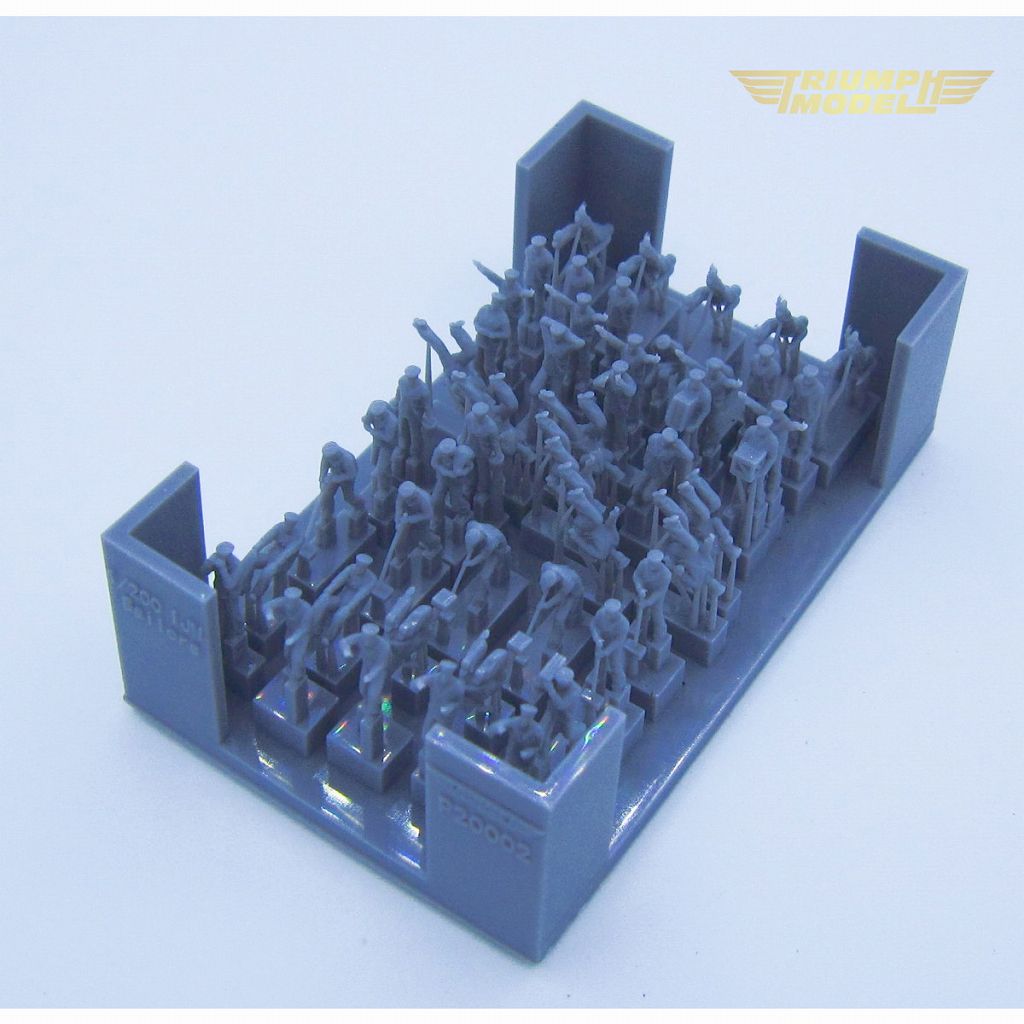 P20002 日本海軍 水兵 精密3Dプリントモデル(50体入り
