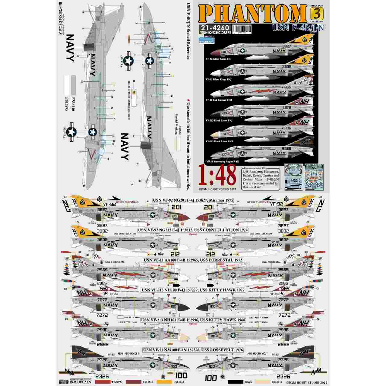 タミヤ　1/48 F-4Bとコクピットデカールです タミヤ 1/48 F-4Bとコクピットデカールですタミヤ 1/48 F-4Bと