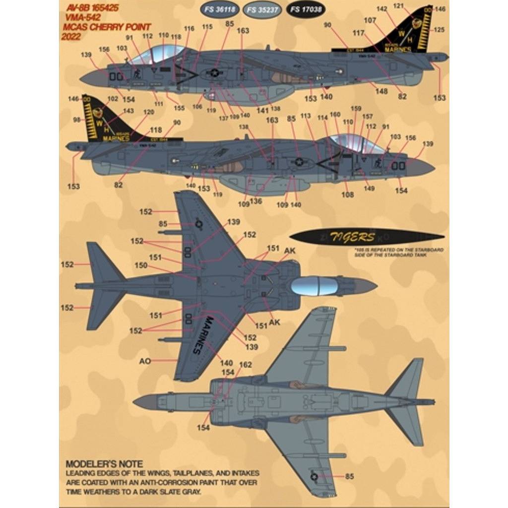 48-100 アメリカ海兵隊 AV-8B ハリアーII Pt.2 | ファーボールエアロ