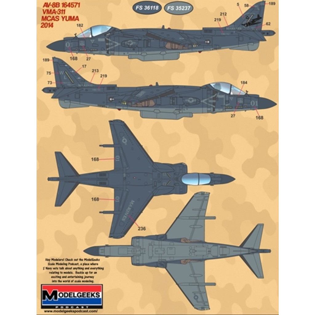 48-100 アメリカ海兵隊 AV-8B ハリアーII Pt.2 | ファーボールエアロ