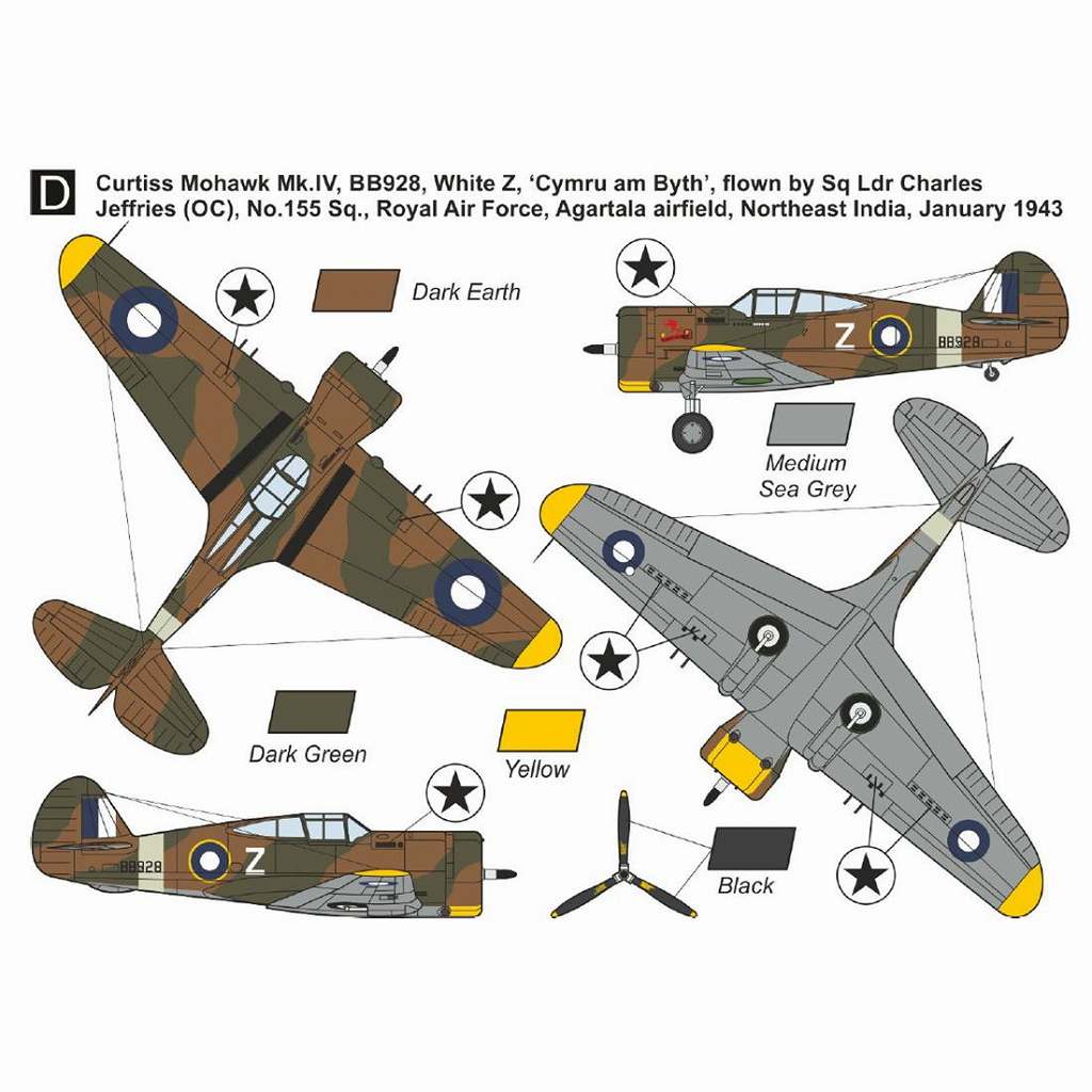 MKM144144 1/144 カーチス ホーク75/モホークIV「連合軍」 | マーク
