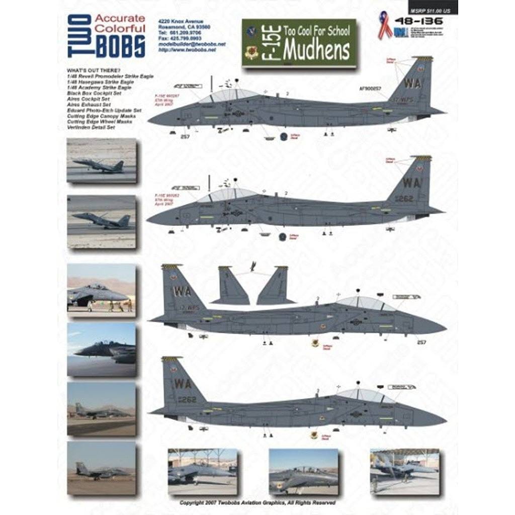 48136 F-15E Too Cool For School Mudhens | トゥーボブス TWO BOBS