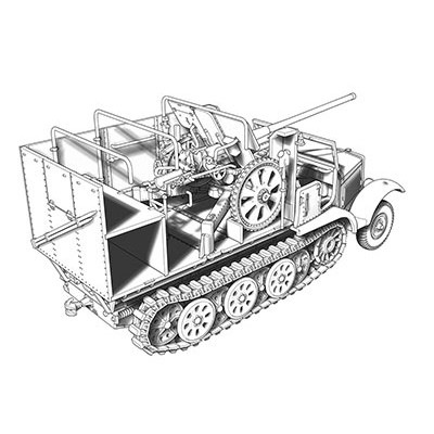 72574 1/72 Sd.Kfz 6/3 5t ϡեȥå ʎw/7.62cm FK.36(R)ˤ