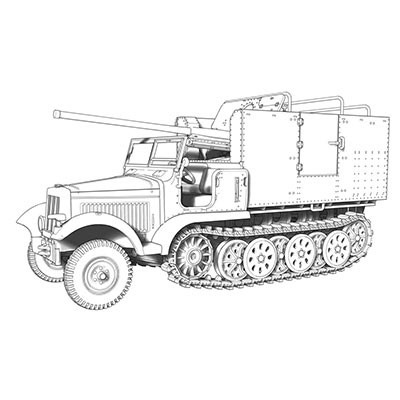 72574 1/72 Sd.Kfz 6/3 5t ϡեȥå ʎw/7.62cm FK.36(R)ˤ