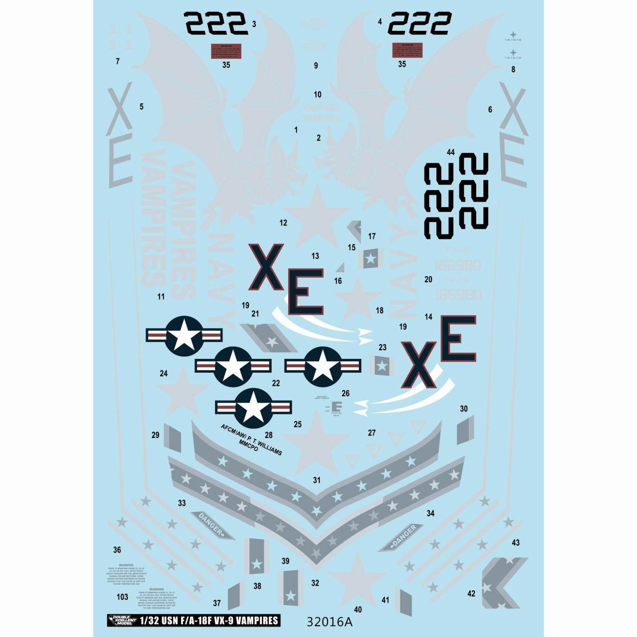 31-3214 アメリカ海軍 F/A-18F スーパーホーネット VX-9 ヴァンパイ