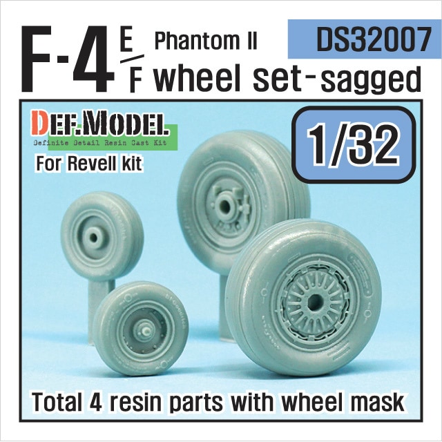 DS32007 F-4E/F ファントムII 自重変形タイヤ 2 | DEFモデル DEF Model