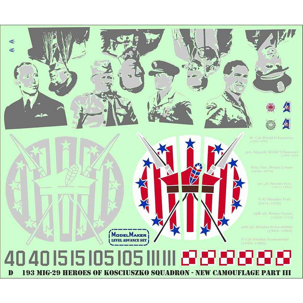 �ڿ����ʡ�ModelMakerDecals 72193 �ݡ����ɶ��� �ߥ� MiG-29 �ե륯��� ��303��Ʈ������ʥ������奷�女��˱�ͺ����