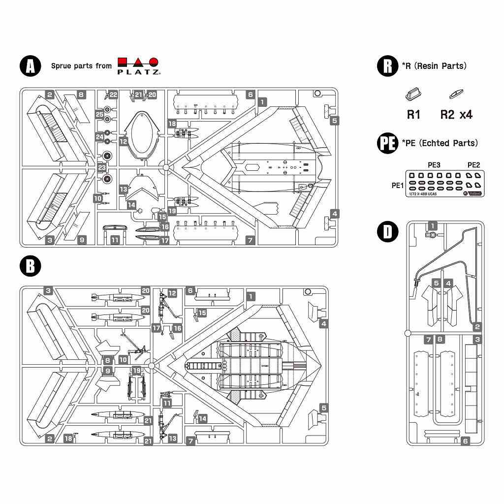 WP17217 1/72 X-47B UCAS-D (�ץ�ߥ��२�ǥ�����󥭥å�)