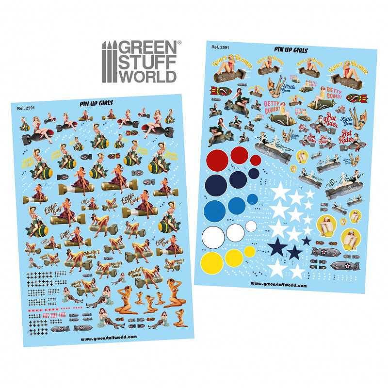 GSWD-2591 ウォータースライドデカール ピンナップガールズセット