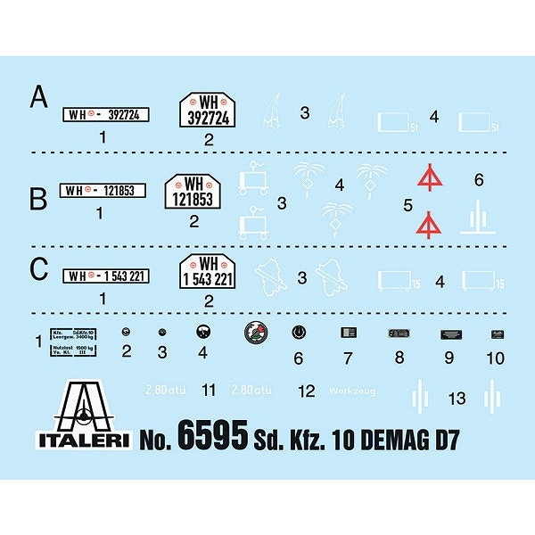 6595 WWII �ɥ��� Kfz.10 �ǥޡ��� D7 with 7.5cm Le Ig18 + ���롼