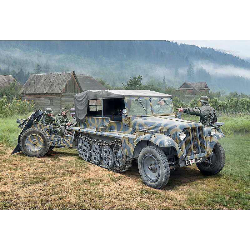 6595 WWII �ɥ��� Kfz.10 �ǥޡ��� D7 with 7.5cm Le Ig18 + ���롼