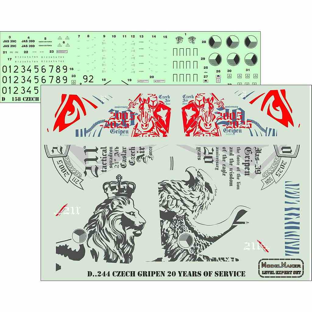 �ڿ����ʡ�ModelMakerDecals 72244 ���������� ������ JAS-39C ����ڥ� 20��ǯ��ǰ����