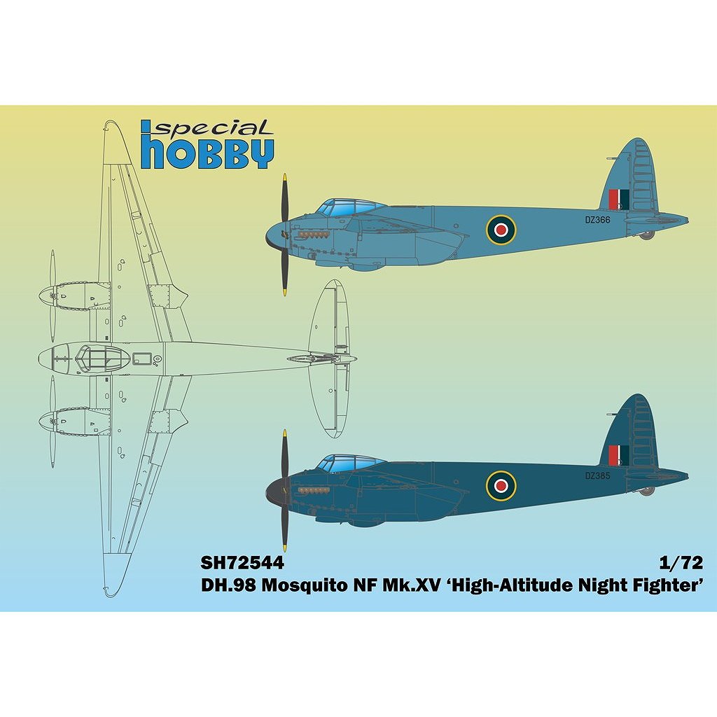 新製品】SH72544 1/72 DH.98 モスキート NF Mk.XV 高高度夜間戦闘機