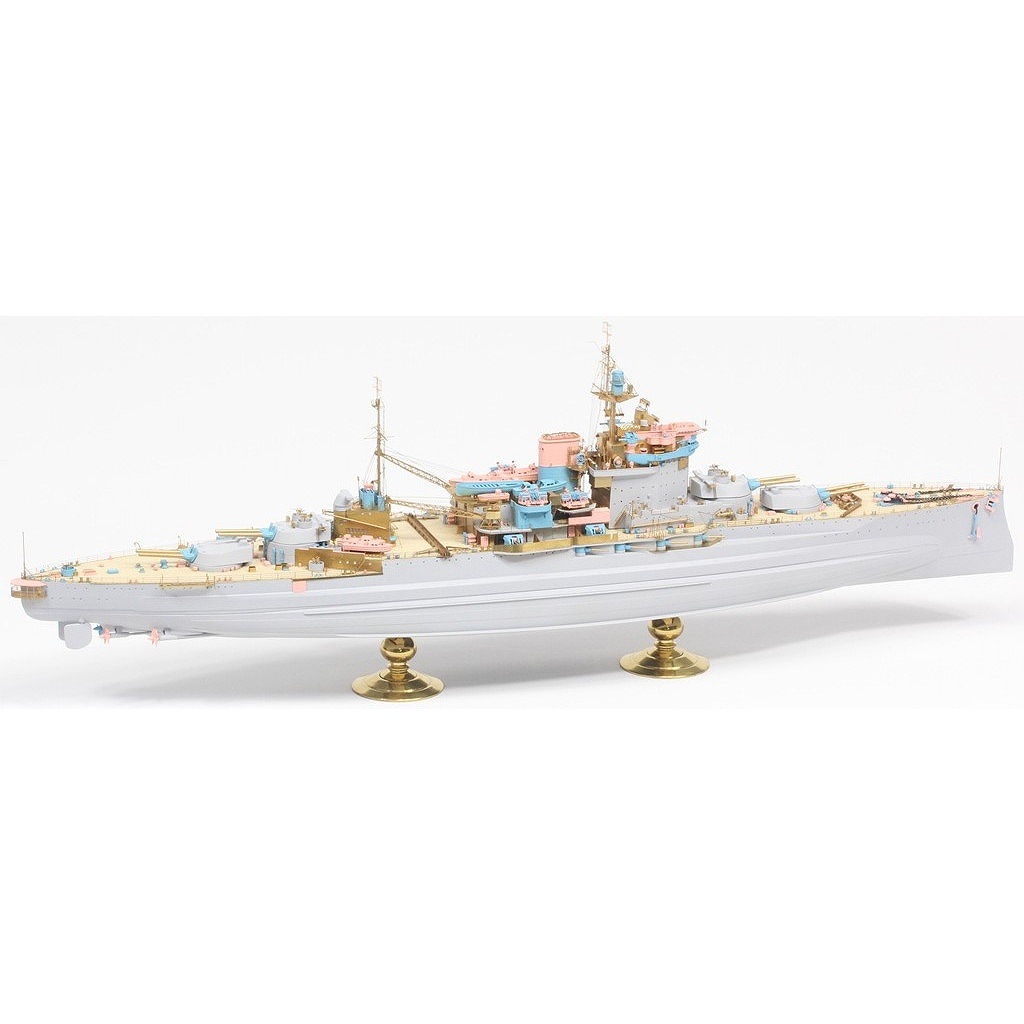 新製品】37039F1 イギリス海軍 戦艦 ウォースパイト 1942 ディテール