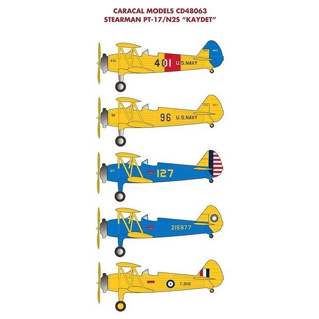 48063 ボーイング・ステアマン PT-17/N2S ケイデット | カラカルモデル