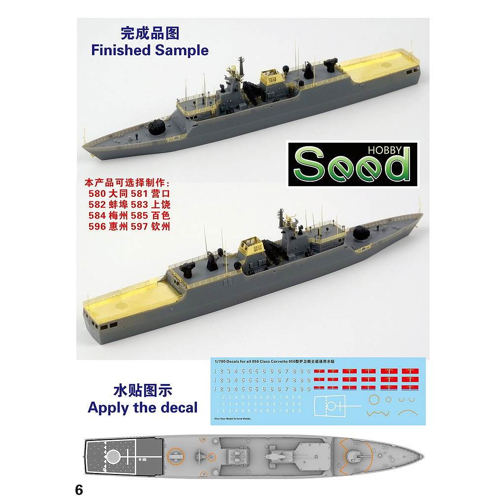 新製品】SH710031 現用 中国人民解放軍海軍 056型 江島級コルベット