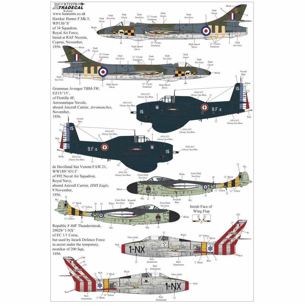X72278 スエズ動乱 1956 Pt.1 | エクストラデカール XTRADECAL